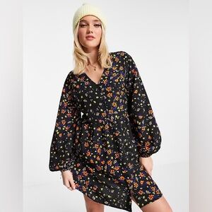 NWT ASOS | Influence Smock Mini Dress in Floral Print